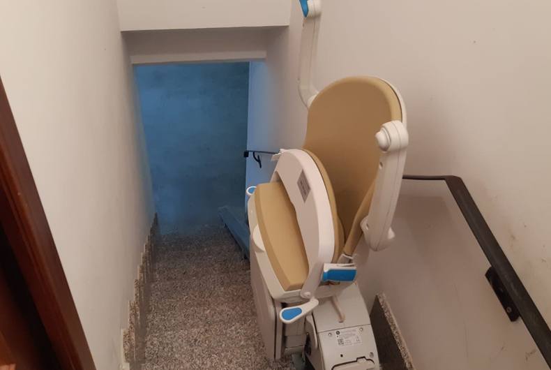 Vista dall'alto di saliscala a Cogoleto