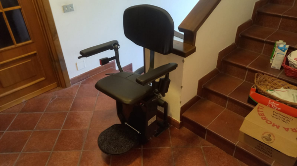 Montascale pronto alla partenza