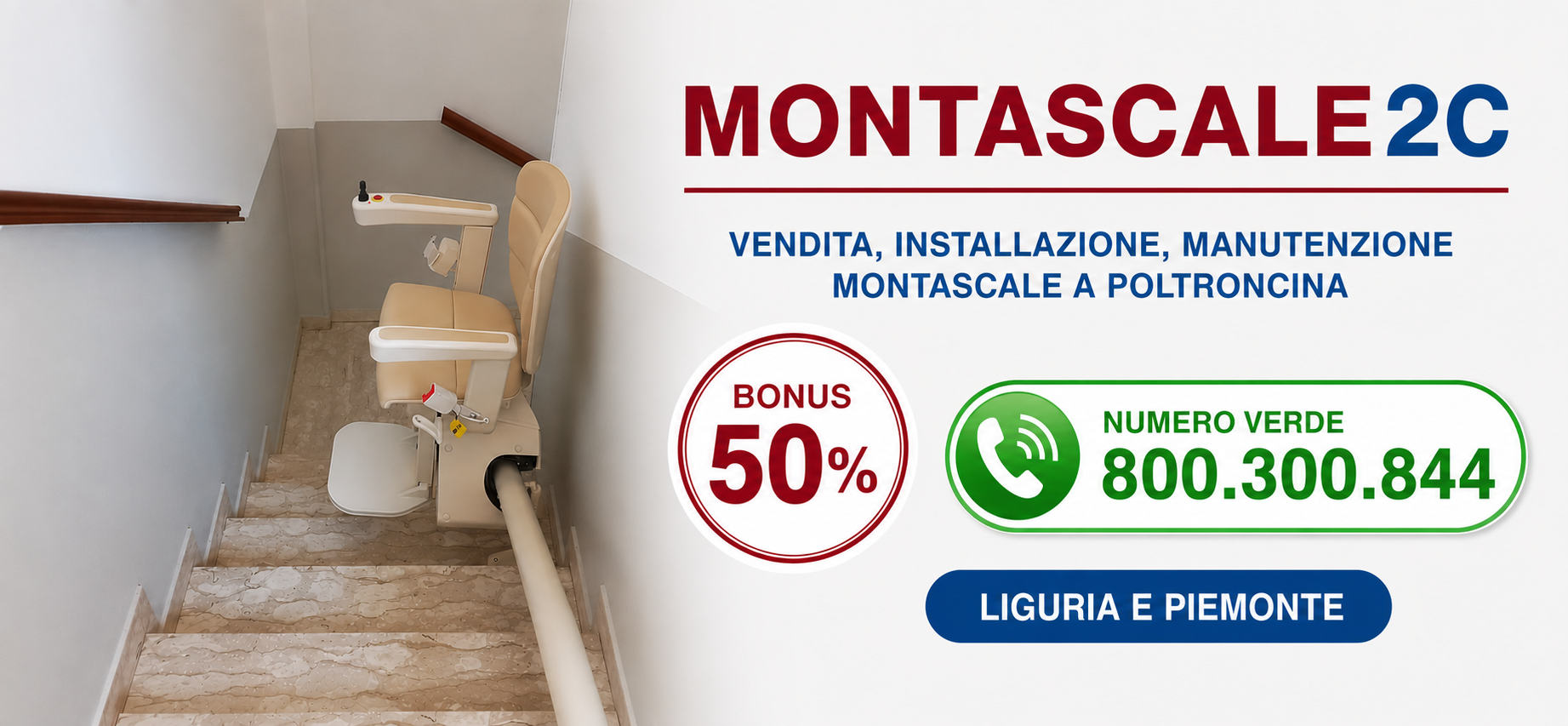 Header-mobile montascale2C Piemonte Montascale2C Header mobile con numero verde